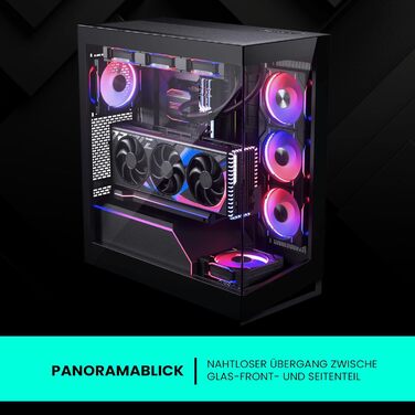 Корпус для ПК Phanteks NV5 MK2 DRGB чорний, з підсвічуванням, ATX, скляна панель