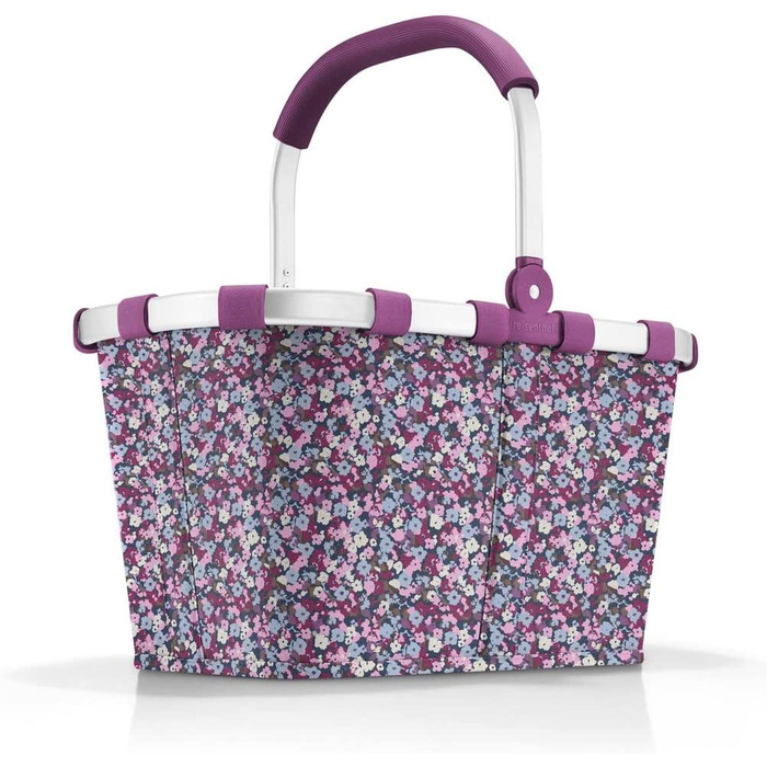 Reisenthel Carrybag Viola Mauve – Міцний кошик для покупок з великим об'ємом, водонепроникний, з внутрішньою кишенею, елегантний дизайн