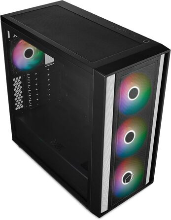 Корпус Cooler Master MasterBox 600 E-ATX з потужним повітряним охолодженням, підтримкою Back-Connect материнських плат, радіатора до 420 мм, 3 ARGB PWM вентилятори 140 мм + 1 вентилятор 120 мм, загартоване скло, USB 3.2 Gen 2x2 Type-C