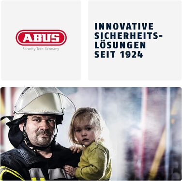 Детектор чадного газу ABUS COWM510 з LCD-дисплеєм, білий