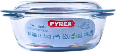 Набір жароміцних сковорідок Pyrex з боросилікатного скла, 3 предмети
