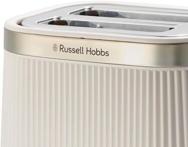 Тостер Russell Hobbs Brontë Stone на 2 тости, 6 режимів, кремовий - 26761-56