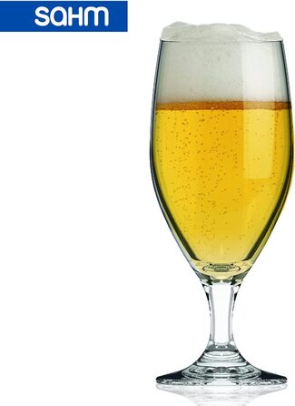 Набір пивних келихів Sahm Vienna Pokal 0,3 л (6 шт) – тюльпан для пива, келихи для пілснера та крафтового пива, можна мити в посудомийній машині