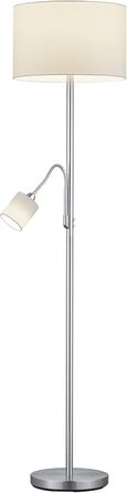 Сучасна стельова люстра Lightling, матовий нікель, тканинний плафон антрацит, 3 x E27, 60 Вт, діаметр 50 см, висота 20.5 см