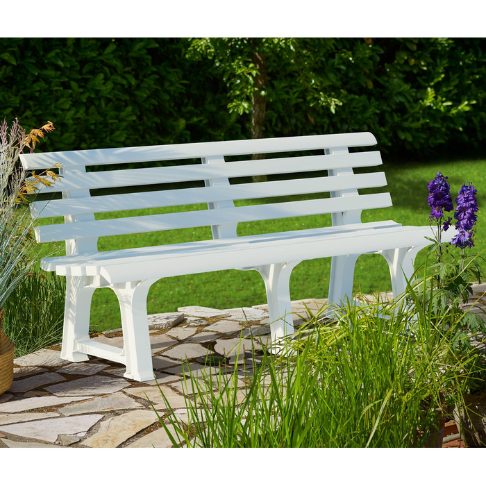 Лавка садова Orchidea White 145x49x74см