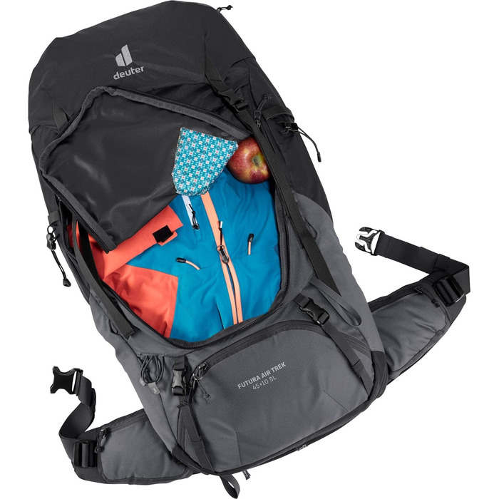 Жіночий туристичний рюкзак deuter Futura Pro 38 SL, чорний/графіт
