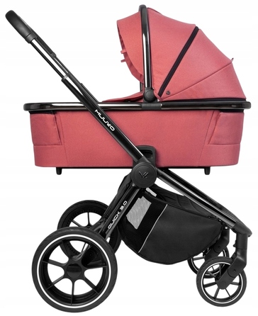 Багатофункціональний візок Muuvo 2в1 Pure Pink, алюмінієвий, з люлькою XL