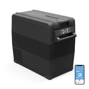 Автомобільний компресорний холодильник Alpicool NCF45 50л, -20°C до +20°C, для авто, кемпінгу, вантажівок, човнів, чорний