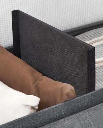 Складаний пуф SONGMICS з місцем для зберігання, 110×38×38 см, темно-сірий, до 300 кг, для вітальні, спальні, передпокою