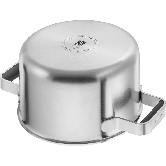 Набір посуду ZWILLING PURE, 5 предметів, з нержавіючої сталі 18/10, керамічне покриття, Stay-Cool ручки, придатний для миття в посудомийній машині (срібний)