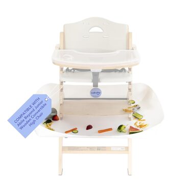 Захисна підставка під стільчик Stokke Tripp Trapp - білий колір, для збору крихт та розливів. Сумісна з Abiie Beyond Junior