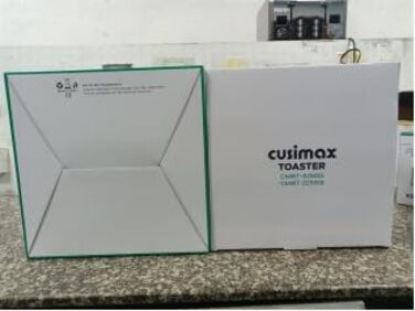 Тостер на 4 скибки CUSIMAX з LED-дисплеєм, чорний нержавійка, 4 широкі відсіки, 2 незалежні панелі керування, 6 рівнів підсмажування, функції скасування, підігріву та розморожування