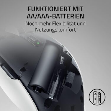 Ігрова бездротова миша Razer Orochi V2 HyperSpeed та Bluetooth, оптичний сенсор 18K DPI, 60 г, біла