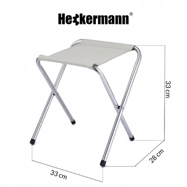 Туристичний стіл Heckermann, чорний MDF, з регулюванням висоти