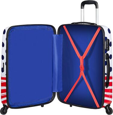 Валіза American Tourister Disney Legends Minnie Blue Dots, синя з крапками, для подорожей