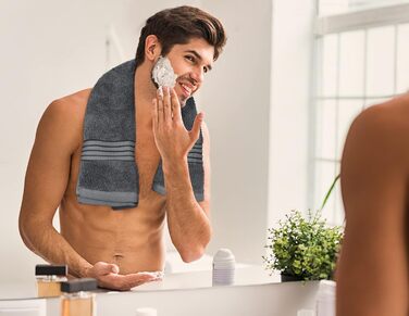 Набір рушників Utopia Towels з бавовни, 2 банних, 2 для рук і 4 серветки, 700 г/м², сірі