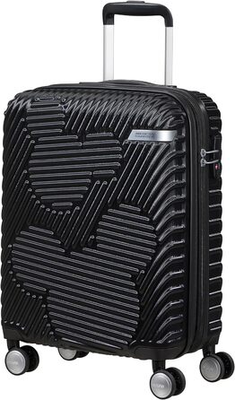 Дорожня валіза American Tourister Mickey Clouds, розмір S, розширювана, 55 см, 38/45 л, чорна з принтом Міккі Мауса, ручна поклажа, на колесах
