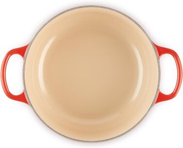 Le Creuset Signature Казанок з чавуну з кришкою, 20 см, Ø 20 см, для всіх типів плит, включаючи індукцію, об'єм 2,4 л, колір Kirschrot (Вишня), 21177200602430 Coastal Blue