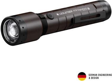 Ліхтарик Ledlenser P7R Signature LED з червоним світлом, акумулятором 21700, водонепроникний IP68, 2000 люмен, фокусування, дальність 330 м, із зарядкою та чохлом