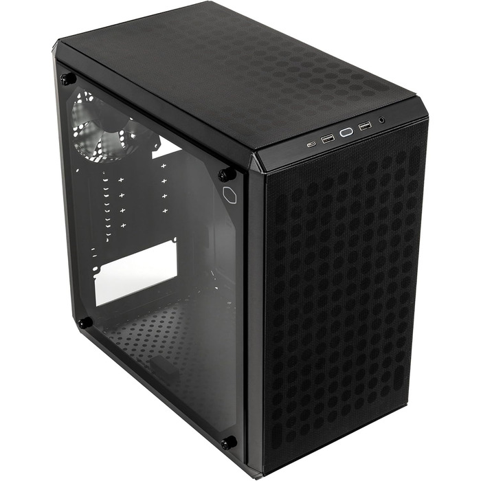 Корпус Cooler Master MasterBox Q300L V2 mATX Mini Tower з загартованим склом, 120 мм вентилятор, підтримка USB 3.2 Gen 2x2 Type-C, багатоваріантне охолодження