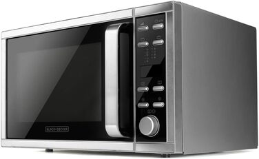 Мікрохвильова піч Black+Decker BXMZ901E з грилем і конвекцією, 25 л, сіра