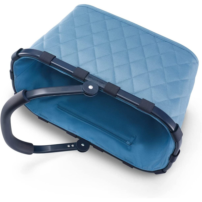 Кошик для покупок Reisenthel Carrybag Rhombus Blue, водовідштовхувальний, міцний, з великою місткістю та внутрішньою кишенею