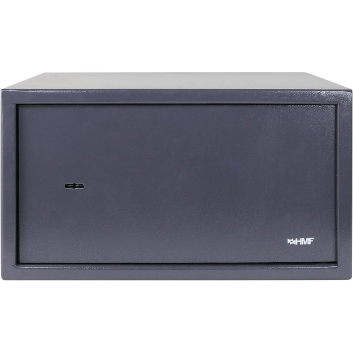 Сейф HMF 49217-11 з ключем, меблевий, антрацит, 31x17x25 см