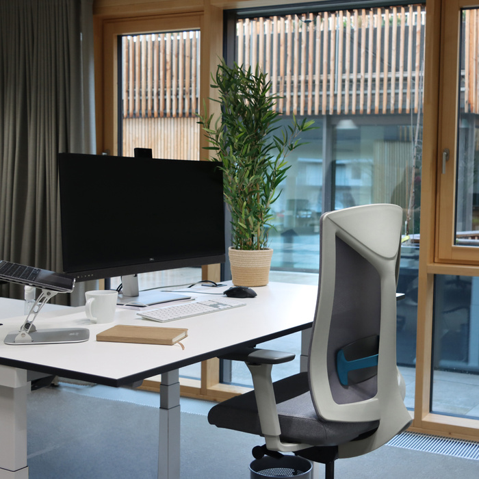 Робоче крісло / робочий табурет HALIFAX WORK тканина / сітка тканина сірий hjh OFFICE