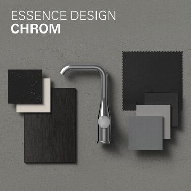 Змішувач для ванної кімнати Grohe Essence, хромований, водозберігаючий, 17 см, проста установка