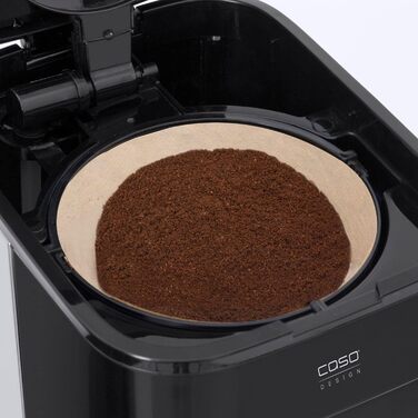 Кавоварка CASO Coffee Taste and Style з постійним фільтром, 1,5 л, оптимальна температура заварювання 92-96°C, крапельний стоп, покращена система заварювання, нержавіюча сталь, на 12 чашок