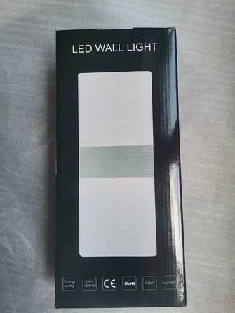 Lightsjoy LED настінний світильник 12W, сучасний, для внутрішнього освітлення, холодне біле світло, для спальні, коридору, вітальні, сходів