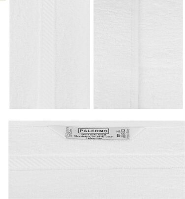 Набір рушників Betz PALERMO 12 шт, 100% бавовна, 50x100 см, білі