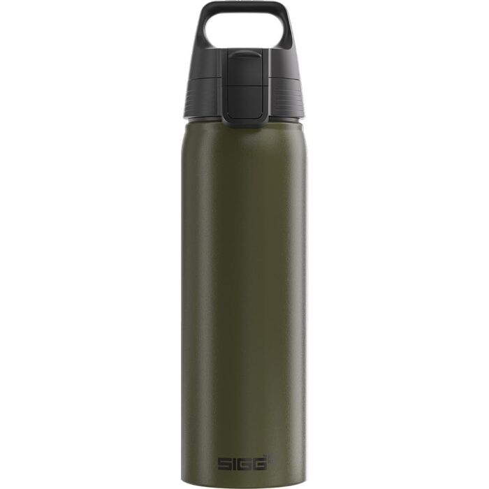 Алюмінова спортивна пляшка для води SIGG WMB ONE, герметична, підходить для газованих напоїв, BPA-free, Roasted Green, 0.75 л