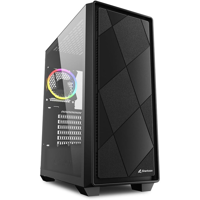 Корпус для ПК Sharkoon VS8 RGB Midi ATX, чорний
