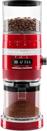 Кавомолка KitchenAid Artisan, червона «Любовне яблуко», електрична, модель KI5KCG8433