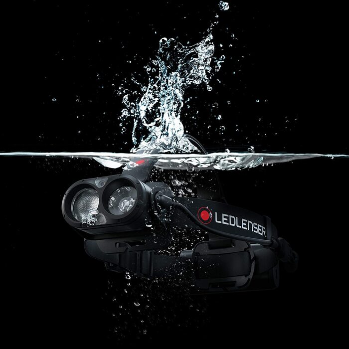Налобний ліхтар Ledlenser H19R Core, 3500 люмен, акумуляторний, LED, з червоним світлом, водонепроникний IP67, дальність 300 м, USB-зарядка, Fusion Light