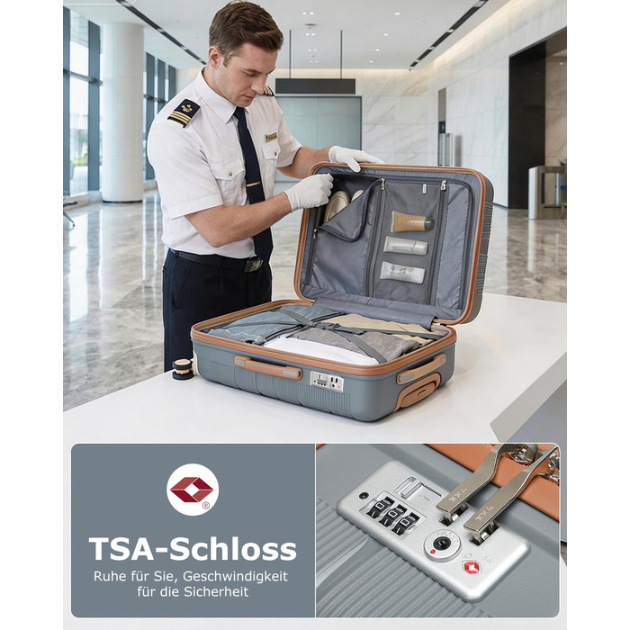 Великий дорожній валіза British Traveer з поліпропілену (PP), жорсткий корпус, з TSA-замком