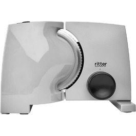 Електрична універсальна слайсер-машина ritter nova 1 Duo Plus з металу, ECO-мотор, сірий, вироблено в Німеччині