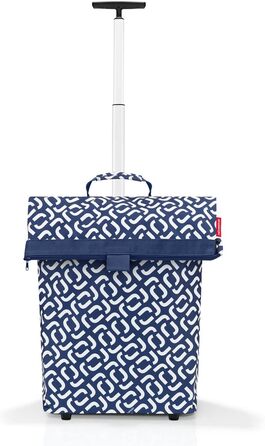 Сумка-візок reisenthel Trolley M Signature Navy, срібна рама, водонепроникна, з блискавкою, для покупок