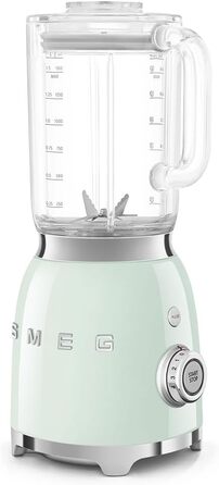 Блендер настільний SMEG BLF03PGEU, 1,5 л, 800 Вт, 4 швидкості, 4 функції смузі, подрібнення льоду, самоочищення, пастельно-зелений