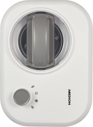 Морозивниця з компресором MEDION MD10169, 1 л, 100 Вт, алюмінієва чаша, приготування до 60 хвилин