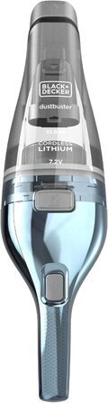 Пилосос ручний Black & Decker NVC220WBC-QW, 15.5 Вт, 385 мл, хром та синій