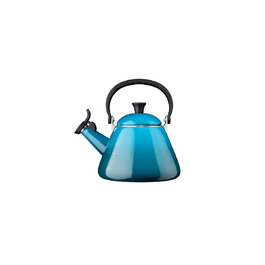 Чайник Le Creuset Kone з свистком, емальований сталь, 1.6 л, Deep Teal (Світло-бірюзовий)