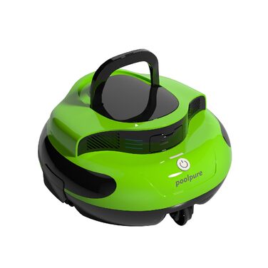 Робот-пилосос для басейну POOLPURE Piscina 5000mAh з автоматичною парковкою, LED дисплеєм, IPX8 водонепроникний, бездротовий (Зелений)