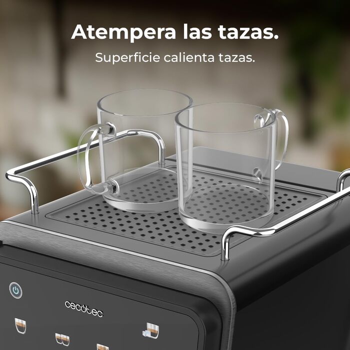 Еспресо-машина Cecotec Power Espresso 20: еспресо, капучино, холодний кавовий напій, 20 Bar, професійна якість для дому. Touch ColdBrew Latte