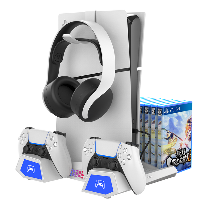 Підставка для Sony PlayStation 5 Slim з зарядкою для  геймпадів DualSense iPega PG-P5S023