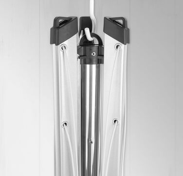 Ротаційна сушарка для білизни Brabantia Topspinner (50м) з металевим анкером та захисним чохлом, срібляста