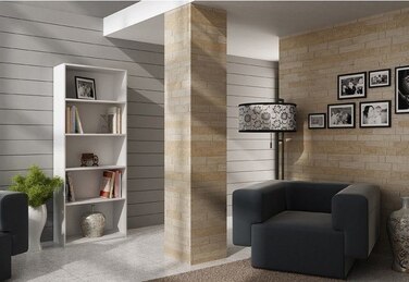 Стелаж Matkam 80 x 30 x 182 см, білий