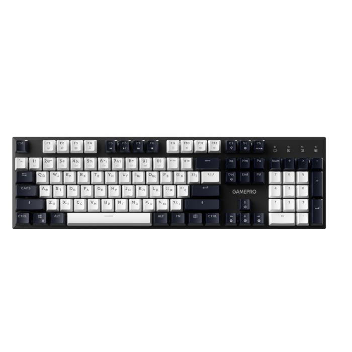 Дротова механічна клавіатура GamePro Genesis Metallic (MK144B) 100% Red switches