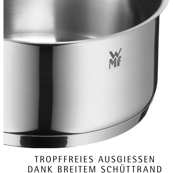 Каструля WMF Diadem Plus для індукційних плит 20 см, 3.7 л, зі сталі, підходить для посудомийки